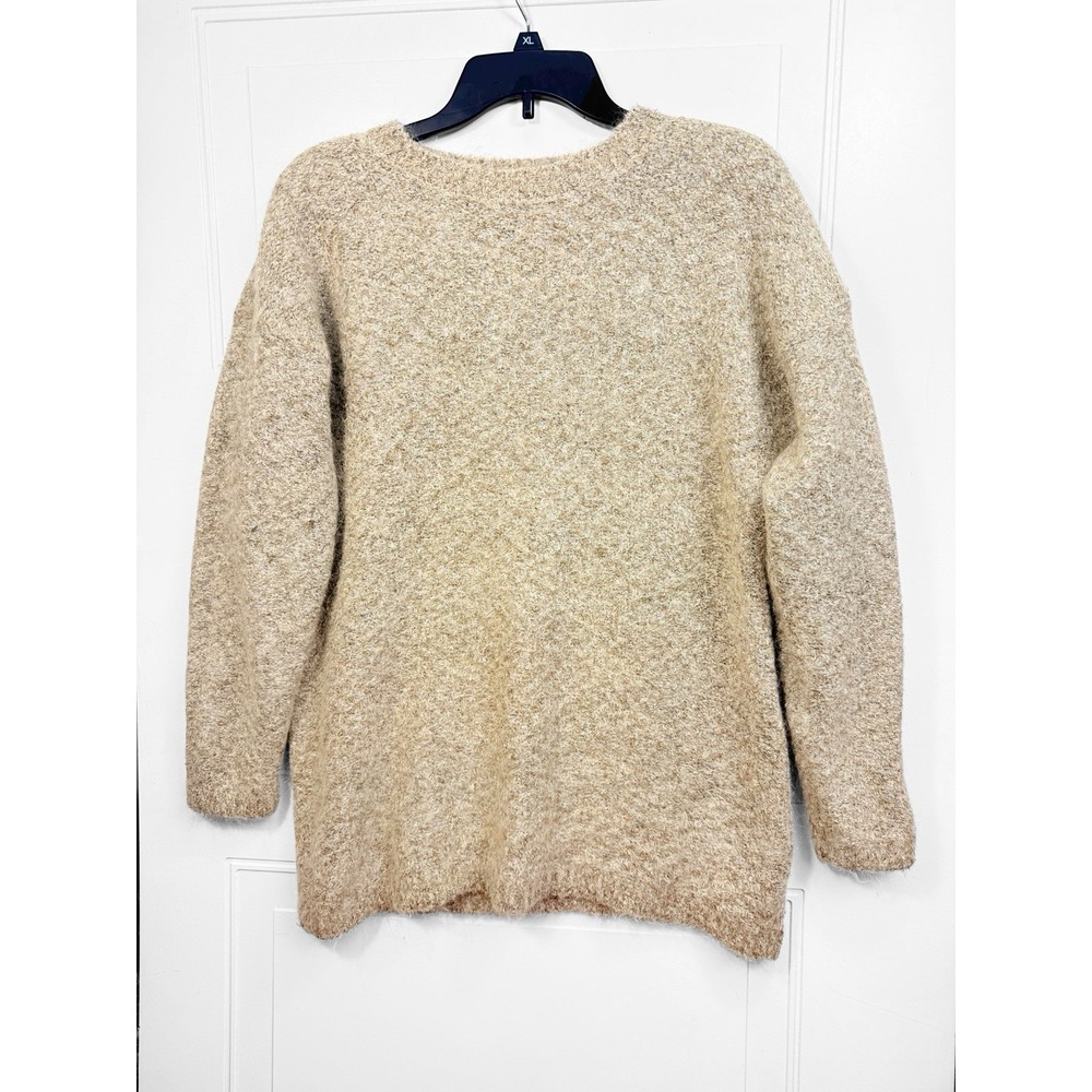Vtg Women's M Paul Harris design Mo‎ hair blend pullover sweater brown